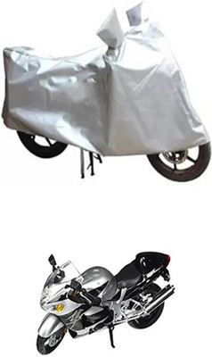 Auto Track Two Wheeler Cover for Suzuki(Silver)