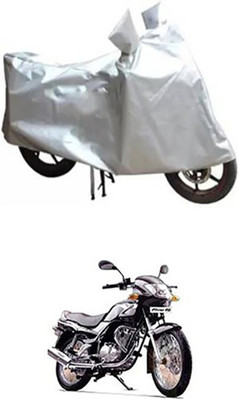 Auto Track Two Wheeler Cover for TVS(Fiero F2, Silver)