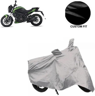 RPSENTTERPR Waterproof Two Wheeler Cover for Bajaj(Dominar, Silver)