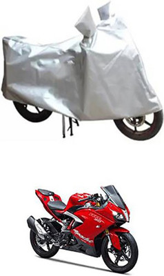 Auto Track Two Wheeler Cover for TVS(Silver)