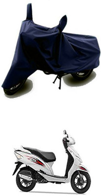 Auto Track Two Wheeler Cover for TVS(Wego, Blue)