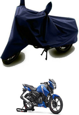 Auto Track Two Wheeler Cover for TVS(Apache, Blue)