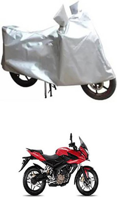 Auto Track Two Wheeler Cover for Bajaj(Pulsar AS 150, Silver)