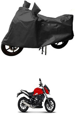 Auto Track Two Wheeler Cover for Mahindra(Grey)
