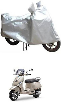 Auto Track Two Wheeler Cover for Piaggio(Silver)