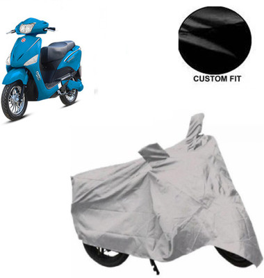 RPSENTTERPR Waterproof Two Wheeler Cover for Hero(Electric Optima, Silver)