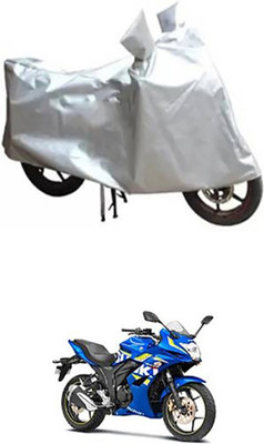 Auto Track Two Wheeler Cover for Suzuki(Silver)
