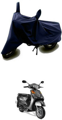 Auto Track Two Wheeler Cover for Indus(Yo, Blue)