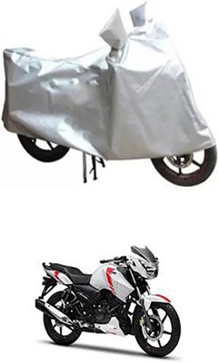 Auto Track Two Wheeler Cover for TVS(Silver)