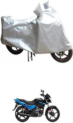 Auto Track Two Wheeler Cover for Hero(Glamour, Silver)
