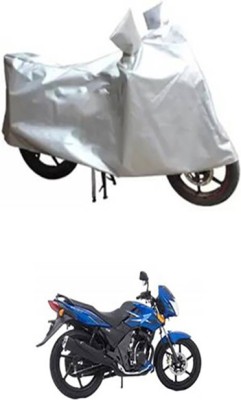 Auto Track Two Wheeler Cover for TVS(Flame SR125, Silver)