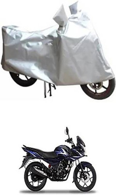 Auto Track Two Wheeler Cover for Bajaj(Discover 150 f, Silver)