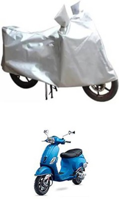 Auto Track Two Wheeler Cover for Universal For Bike(Vespa SXL, Silver)