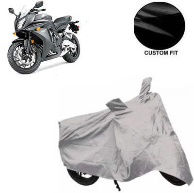 RPSENTTERPR Waterproof Two Wheeler Cover for Honda(CBR 650F, Silver)