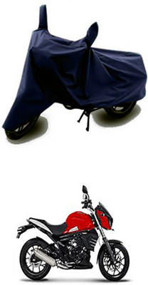 Auto Track Two Wheeler Cover for Mahindra(Blue)