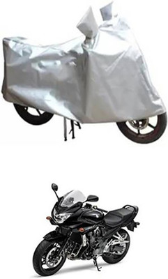 Auto Track Two Wheeler Cover for Suzuki(Silver)