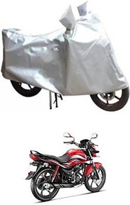 Auto Track Two Wheeler Cover for Hero(Silver)