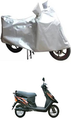 Auto Track Two Wheeler Cover for TVS(Silver)