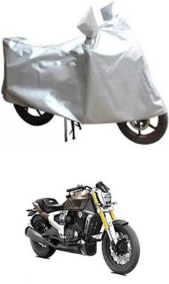 Auto Track Two Wheeler Cover for TVS(Silver)