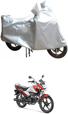 Shinestudios Two Wheeler Cover for Hero(Splendor I Smart, Silver)