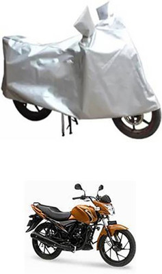 Auto Track Two Wheeler Cover for Suzuki(Sling, Silver)