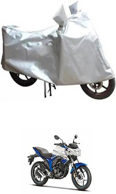 Auto Track Two Wheeler Cover for Suzuki(Gixxer, Silver)