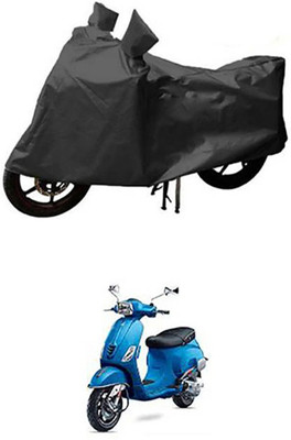 APNEK Two Wheeler Cover for Universal For Bike(Vespa SXL, Grey)