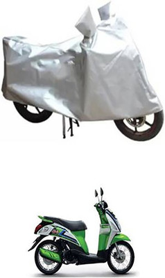 Kavach Two Wheeler Cover for Suzuki(Let's, Silver)