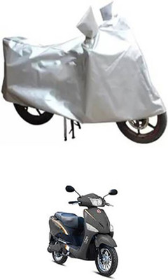 Auto Track Two Wheeler Cover for Hero(Electric Optima, Silver)