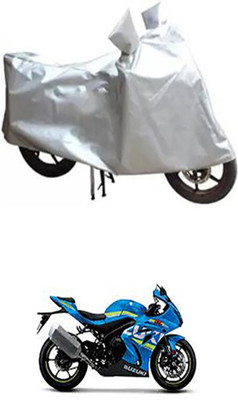Auto Track Two Wheeler Cover for Suzuki(Silver)