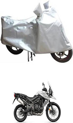 Auto Track Two Wheeler Cover for Triumph(Tiger 800 XCA, Silver)