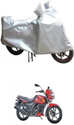 Auto Track Two Wheeler Cover for TVS(Flame DS 125, Silver)