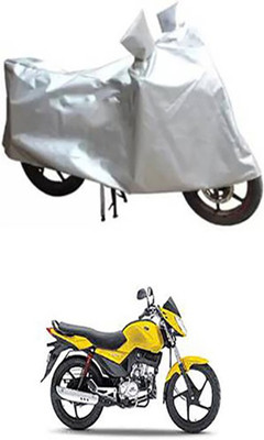 Auto Track Two Wheeler Cover for Mahindra(Stallio, Silver)