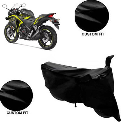 RPSENTTERPR Waterproof Two Wheeler Cover for Honda(CBR 250R, Black)