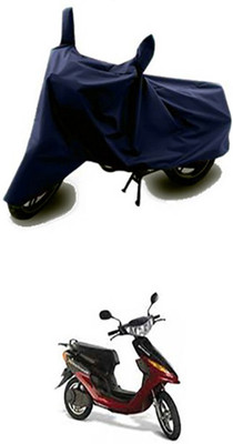 Auto Track Two Wheeler Cover for Indus(Yo Electron, Blue)