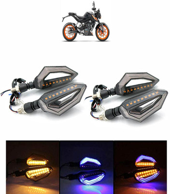 VAGARY Side LED Indicator Light for KTM Duke 200(Blue, Yellow)