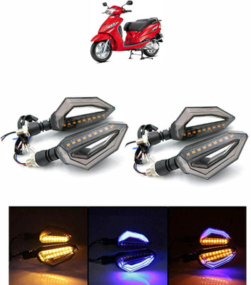 VLS AUTOMOTIVE Side LED Indicator Light for TVS Wego(Blue, Yellow)