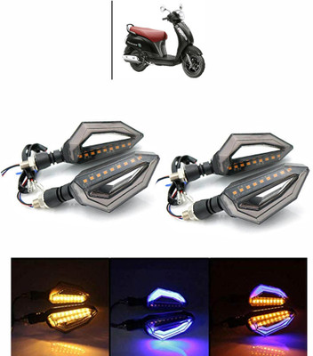 Vagary Side LED Indicator Light for Maruti Suzuki Access 125(Blue, Yellow)