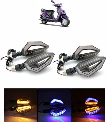 Vagary Side LED Indicator Light for Mahindra Rodeo RZ(Blue, Yellow)