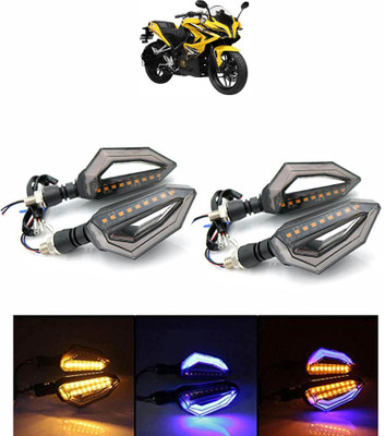Vagary Side LED Indicator Light for Bajaj Universal For Bike(Blue, Yellow)