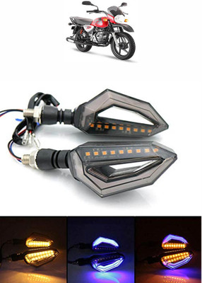 Vagary Side LED Indicator Light for Bajaj Boxer(Blue, Yellow)