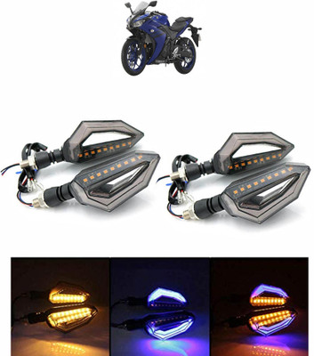 Vagary Side LED Indicator Light for Yamaha Universal For Bike(Blue, Yellow)