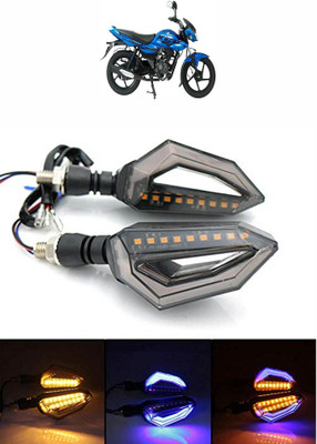 VLS AUTOMOTIVE Side LED Indicator Light for Bajaj XCD 125cc(Blue, Yellow)
