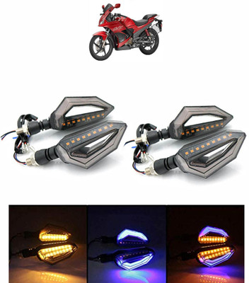 VLS AUTOMOTIVE Side LED Indicator Light for Hero Karizma ZMR(Blue, Yellow)