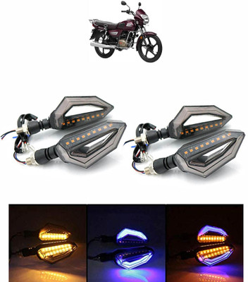 Vagary Side LED Indicator Light for TVS Universal For Bike(Blue, Yellow)