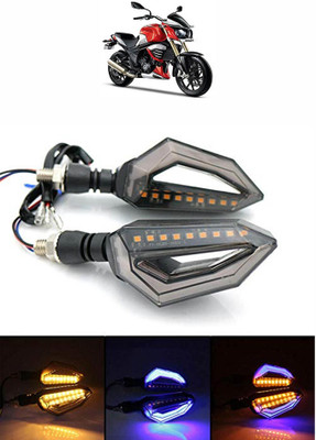 Vagary Side LED Indicator Light for Mahindra Universal For Bike(Blue, Yellow)