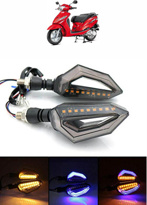 Vagary Side LED Indicator Light for TVS Wego(Blue, Yellow)