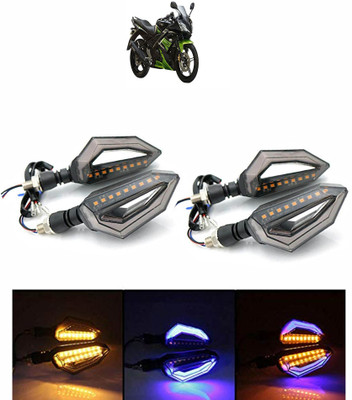 Vagary Side LED Indicator Light for Yamaha Universal For Bike(Blue, Yellow)