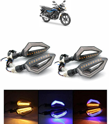 VLS AUTOMOTIVE Side LED Indicator Light for Honda Dream Neo(Blue, Yellow)
