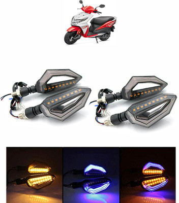 VLS AUTOMOTIVE Side LED Indicator Light for Honda Dio(Blue, Yellow)